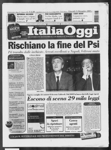 Italia oggi : quotidiano di economia finanza e politica